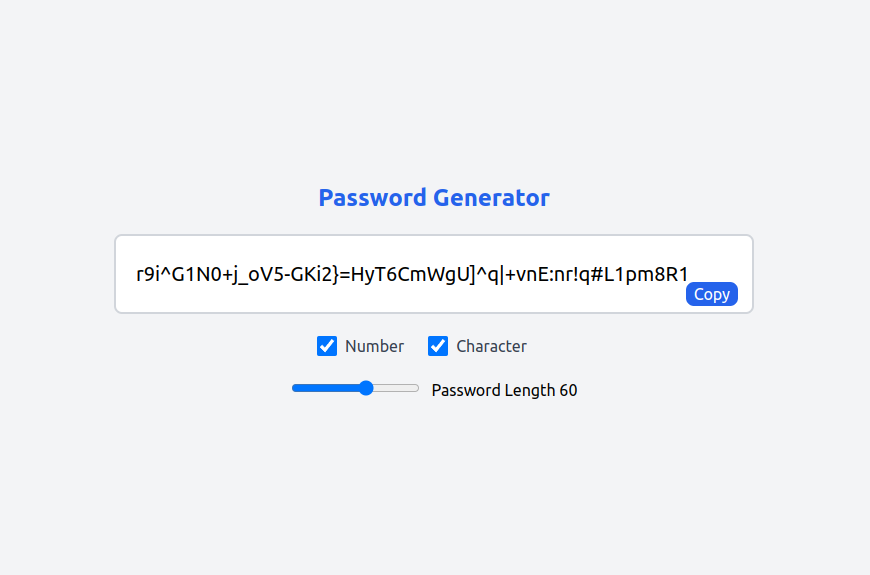 Random password Generator